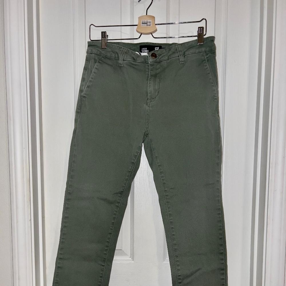 RSQ Mens Jeans London Skinny Chino Pants Green Size 32X30
